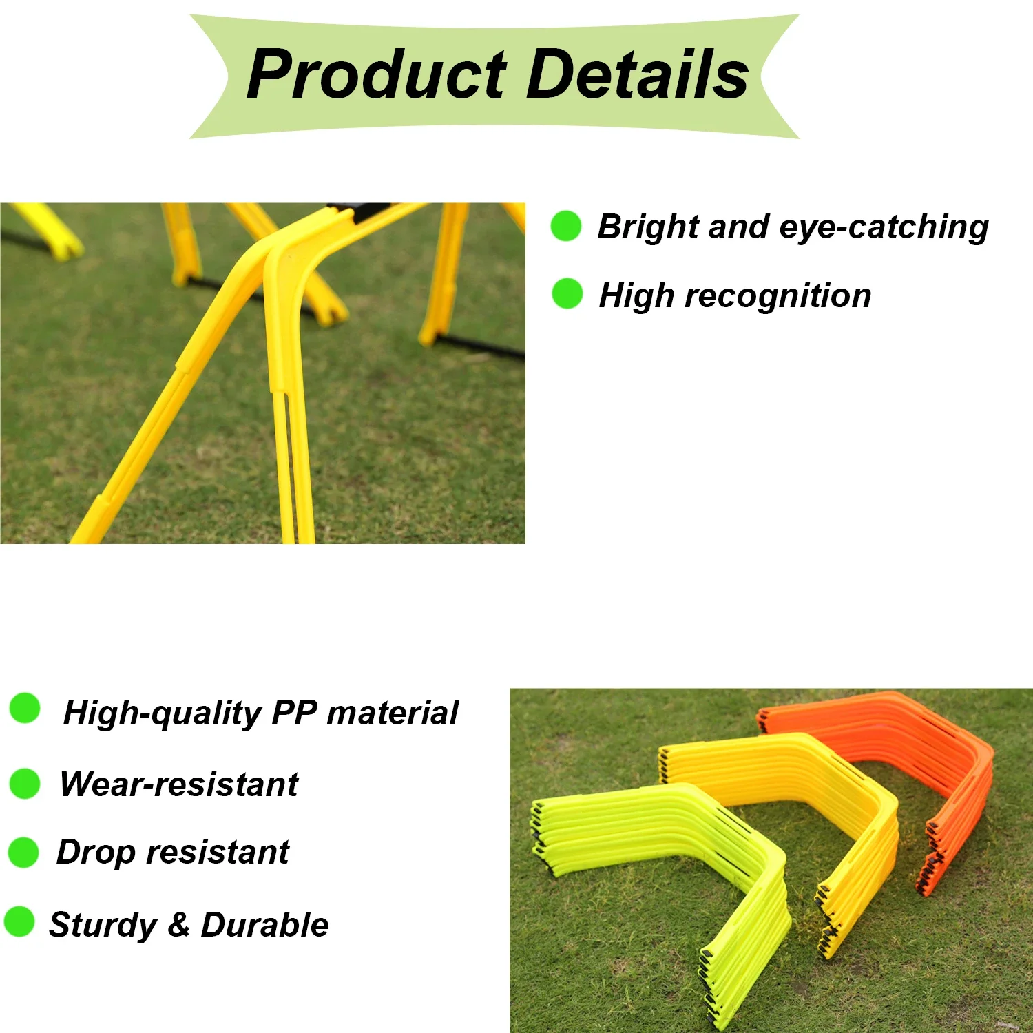 Anelli di agilità esagonali Set scala di allenamento di velocità ostacoli per esercizi Multi forniture scala pieghevole per allenamento di calcio Fitness - immagine 3