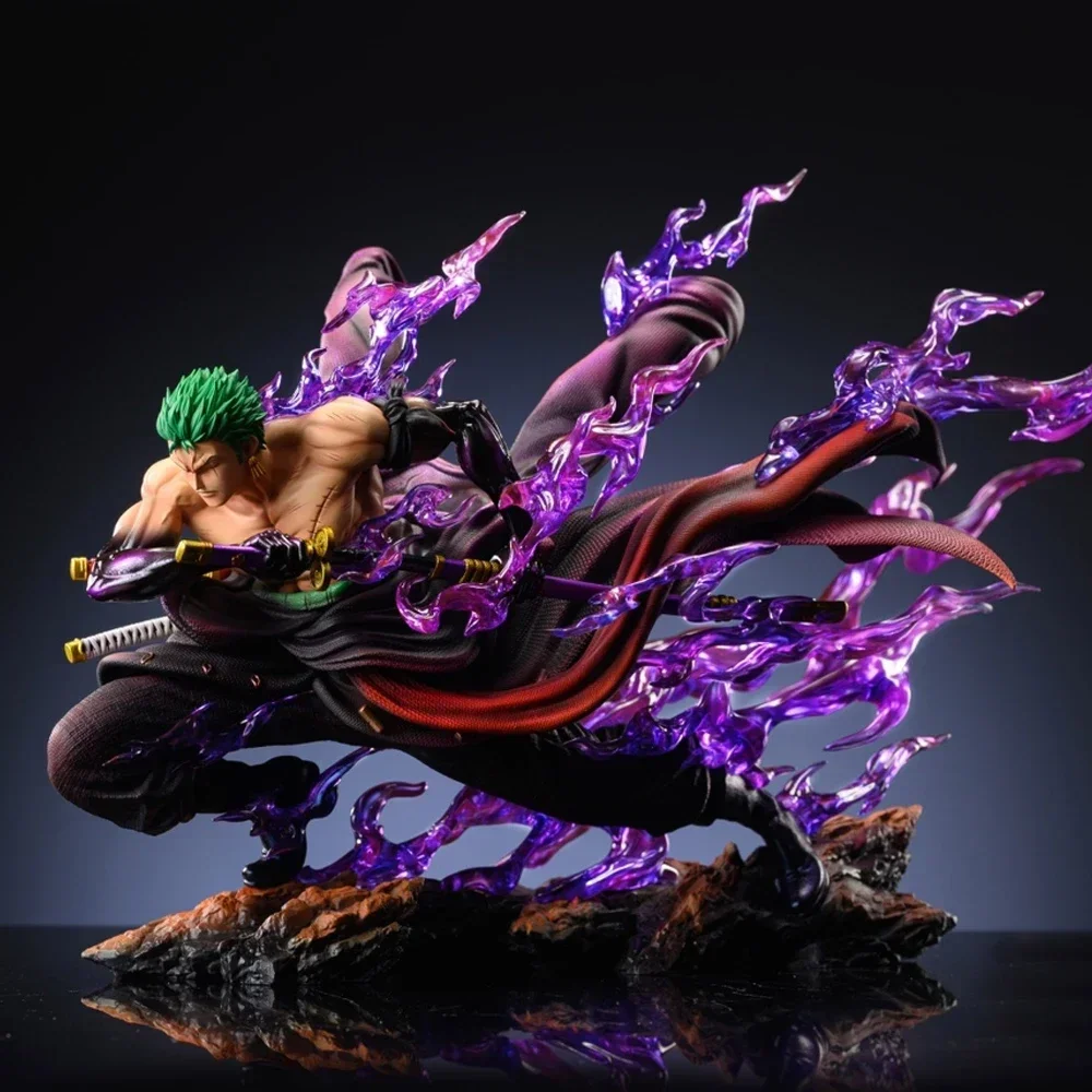 thumbnail image 1 of Figura de acción de One Piece Zoro de 21 cm con 2 cabezas, Roronoa Zoro, modelo de anime de PVC, juguete para niños, regalo coleccionable, 1 of 4