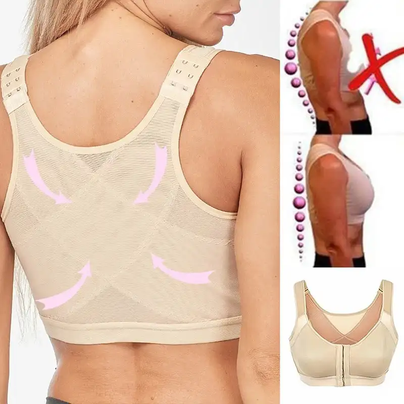 Sutiã multifuncional ajustável do apoio da cinta do peito - AliExpress