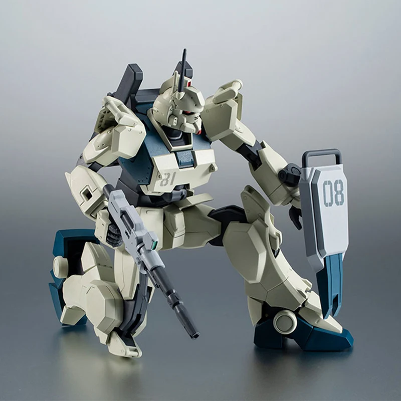 

BANDAI Original Gundam EZ-8 Anime 1/144 ROBOT Soul RX-79G Model Toys About 13cm The Robot Series Moveable Machine DIY Dolls