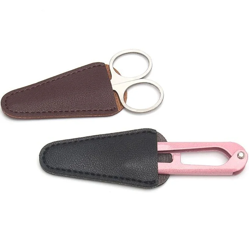 6 Fodere Protettive Per Forbici Da Ricamo In Ecopelle Con Pois - Copripunte Colorate (6,2 X 2,5 Cm) Per Forbici Da 9-13 Cm - Ideali Per Cucito E Hobby