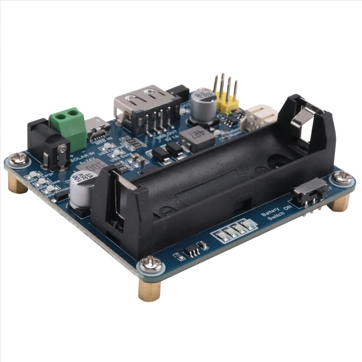 (선물 아이템) 6V-24V 태양광 패널용 태양광 발전 관리 모듈, MPPT 기능 지원, USB 연결 배터리 충전