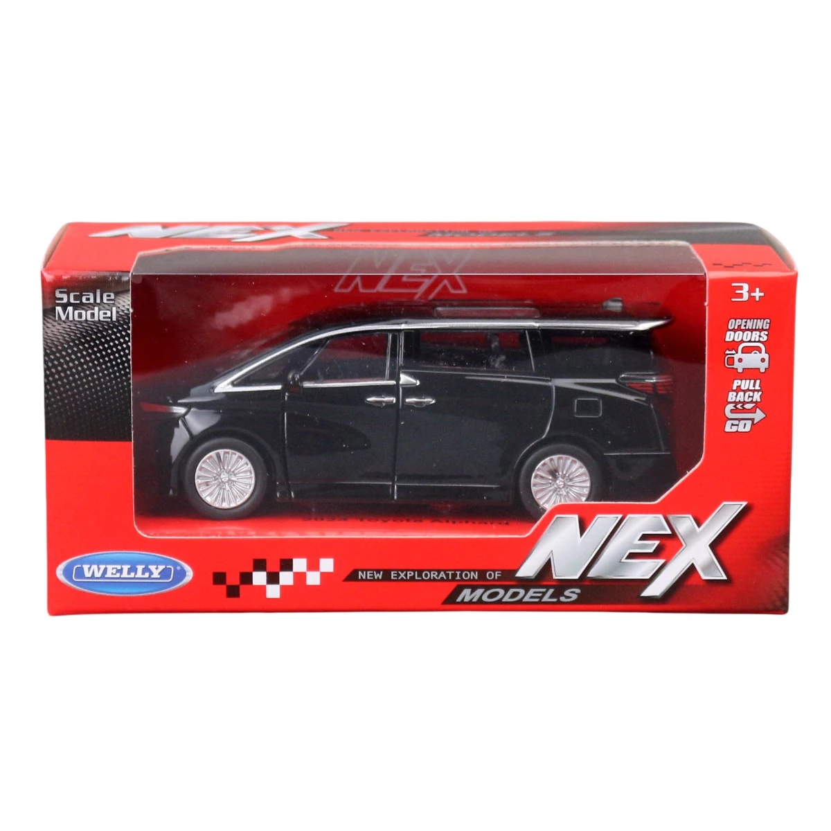 1/36 Toyota Alphard MPV Toy Car For Children Welly Diecast Vehicle Miniature Pull Back Free Wheels Collection Gift For Boys - 5