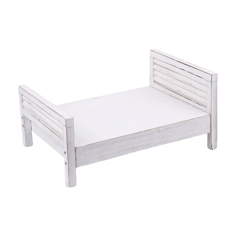 

Newborn Posing Detachable Mini Bed Baby Infant Photo Props Wooden Crib