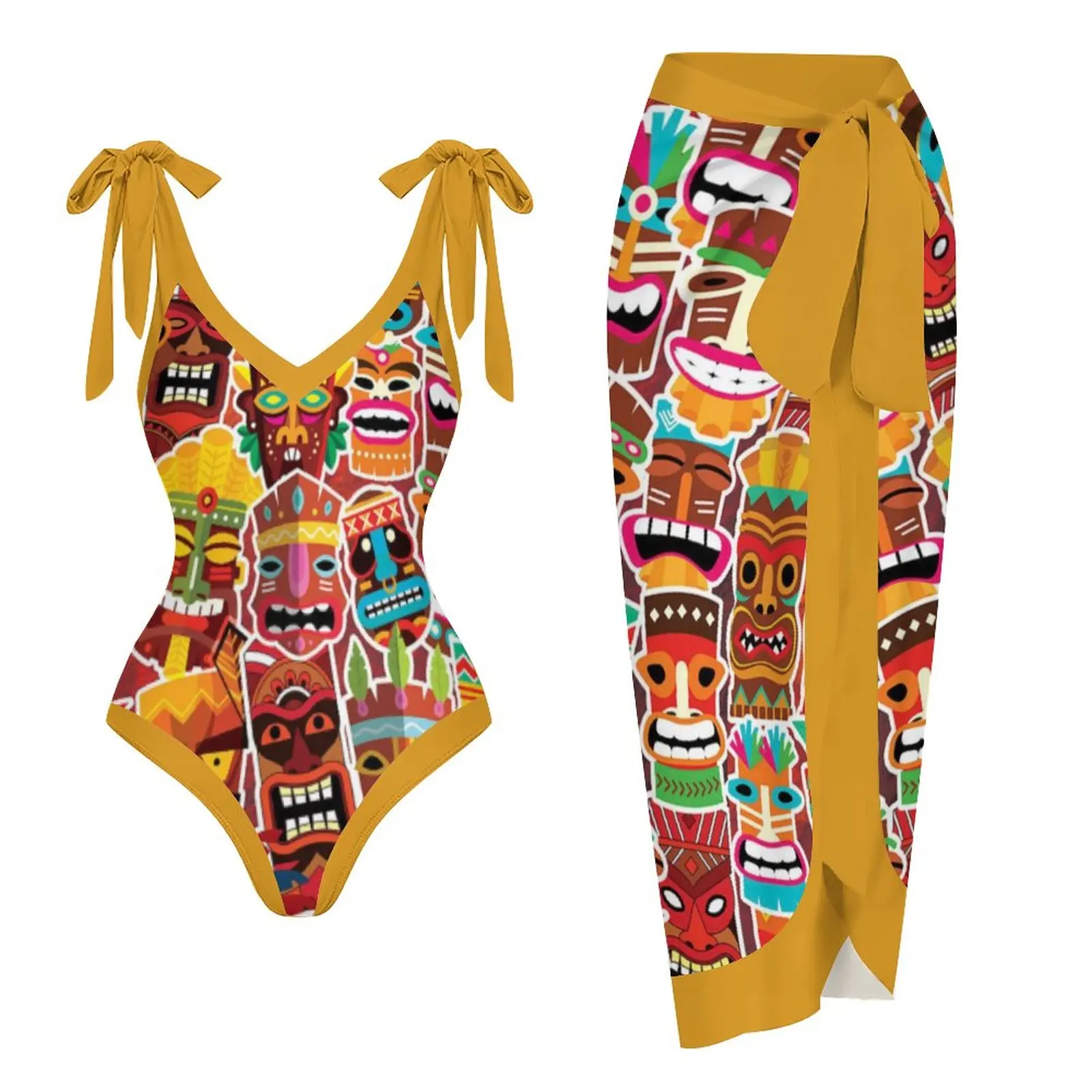 

2 Piece Swimsuit Women Flat-Neck Sleeveless Beachwear Asymmetrie Holiday Beach Swimwear Summer Push Up Skinny Bikini Beachwear