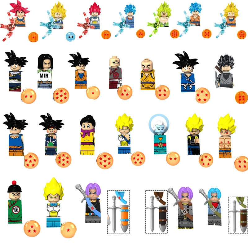 Minifigures Lego Dragon Ball  Lego Dragon Ball Super Son Goku - Z Blocks  Bricks Mini - Aliexpress