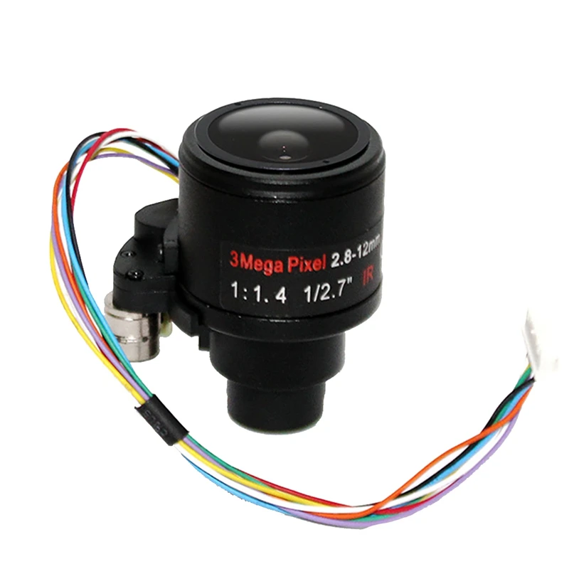 

3MP Motorized Zoom Camera Lens 2.8-12Mm F1.4 1/2.7 Auto Focus HD Web Lens For 1080P/3MP AHD/IP Cameras