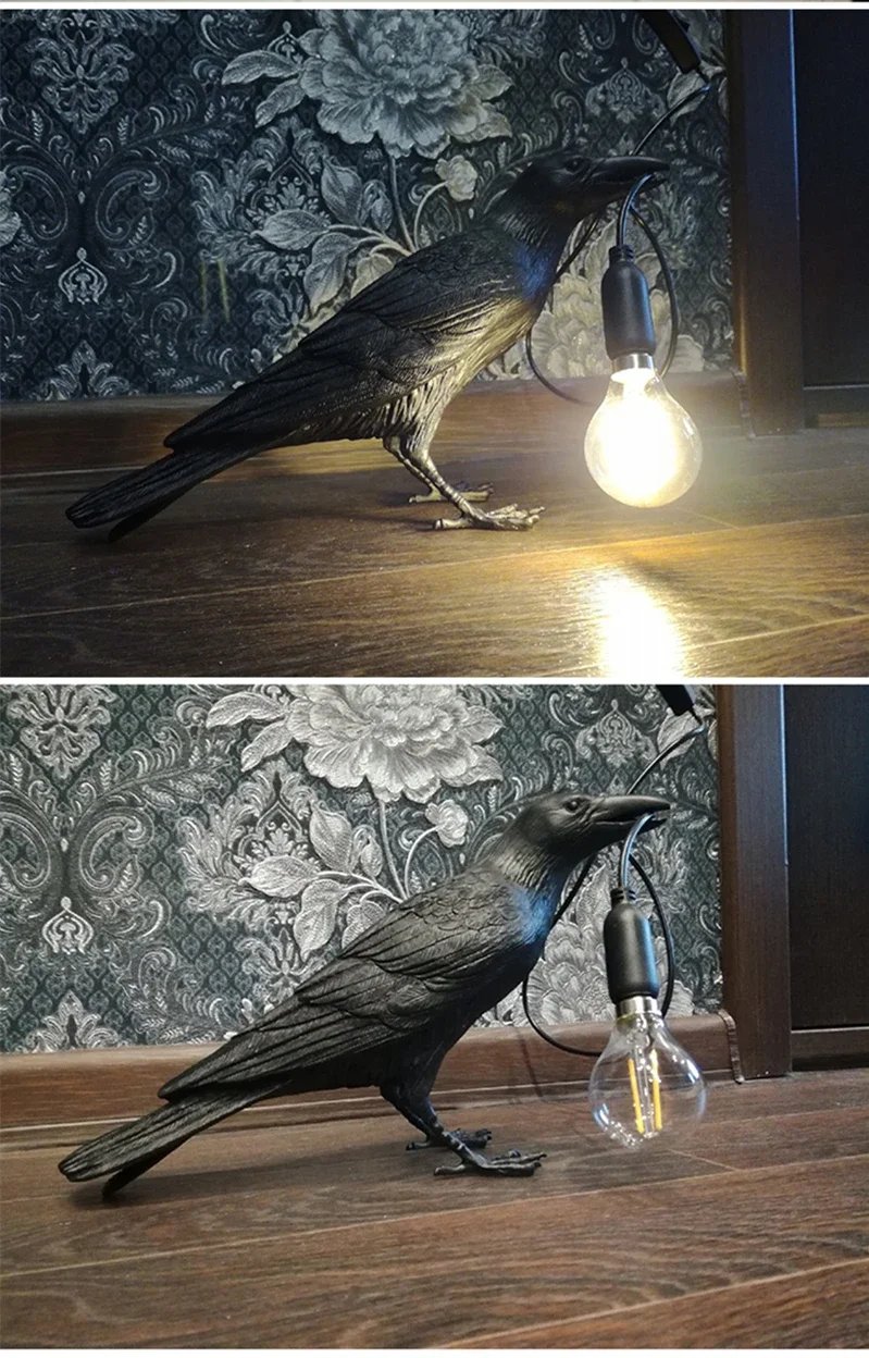 Description Picture 3 of itemContemporary Designer Wall Lamps Personality Birds Lights Bedroom Bedside Living Room Animal Form Indoor Decoration Led Fixtures