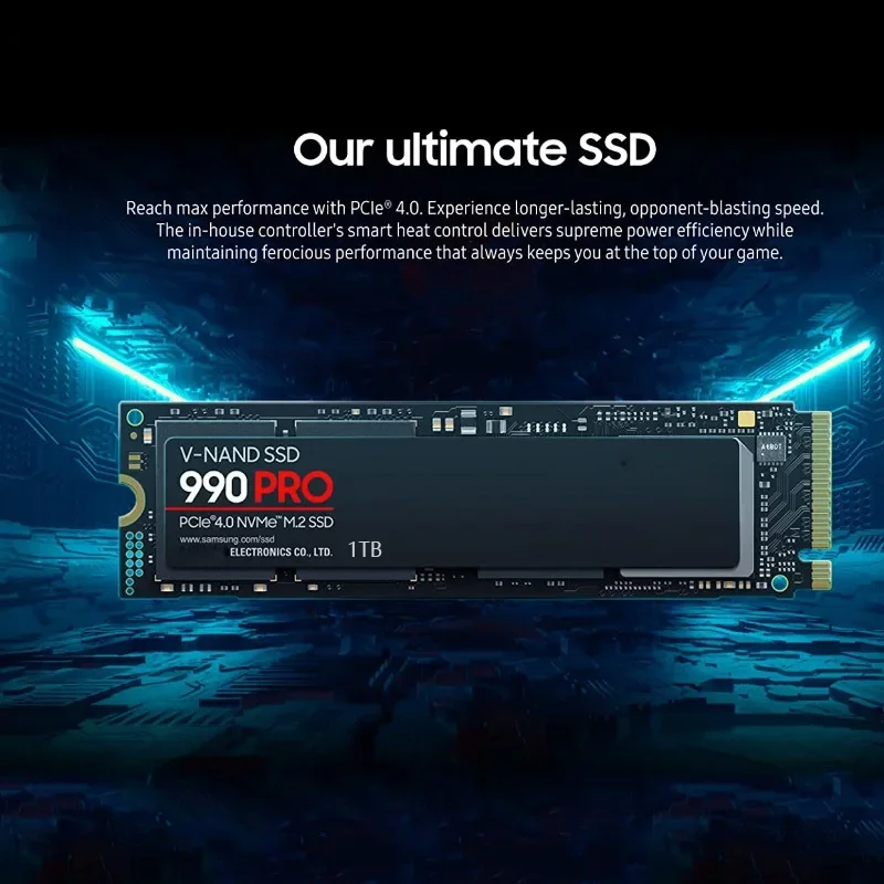 990Pro  ָ Ʈ ũ, SSD HDD, Ps5 Ʈ ũž, 2TB, 1TB ̺, M.2 2280, PCle4.0, 7450 MB/s