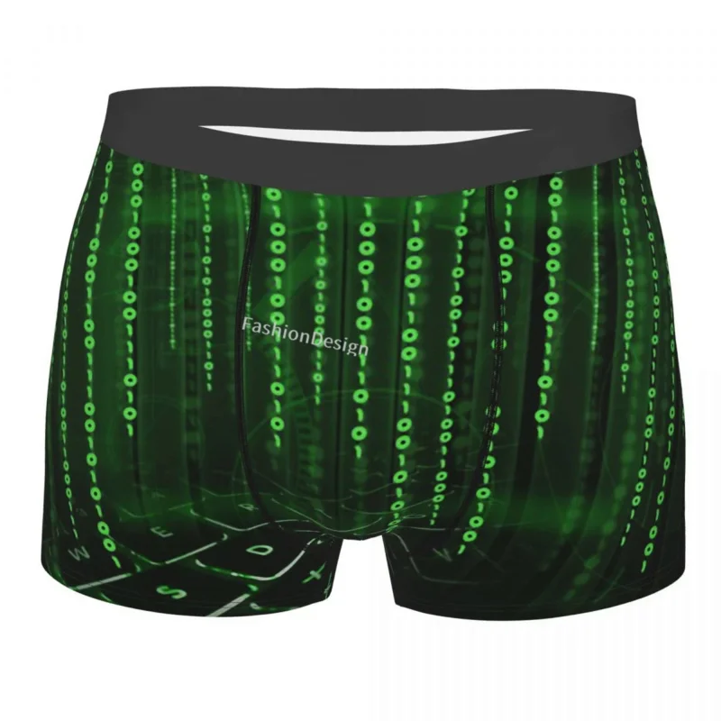 

Code The Matrix Neo Film Underpants Cotton Panties Man Underwear Print Shorts Boxer Briefs