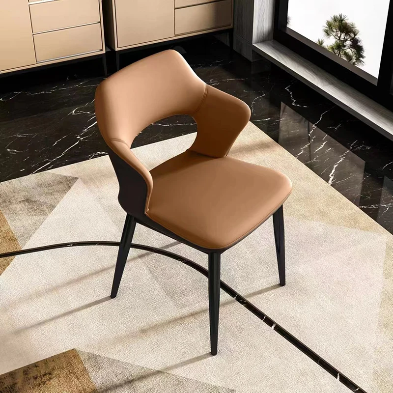 Minimalist Metal Restaurant Chair Modern Comfortable Italian House Restaurant Chair Office Design Cadeiras De Jantar Furnitures