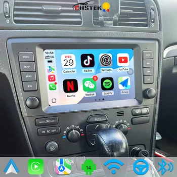 Radio para Auto CHSTEK con Android 14 y Carplay para Volvo XC70 V70 V40 S40 S60 2000-2004, Reproductor Multimedia GPS, Estéreo, WIFI, 4G, BT, Autoradio 1