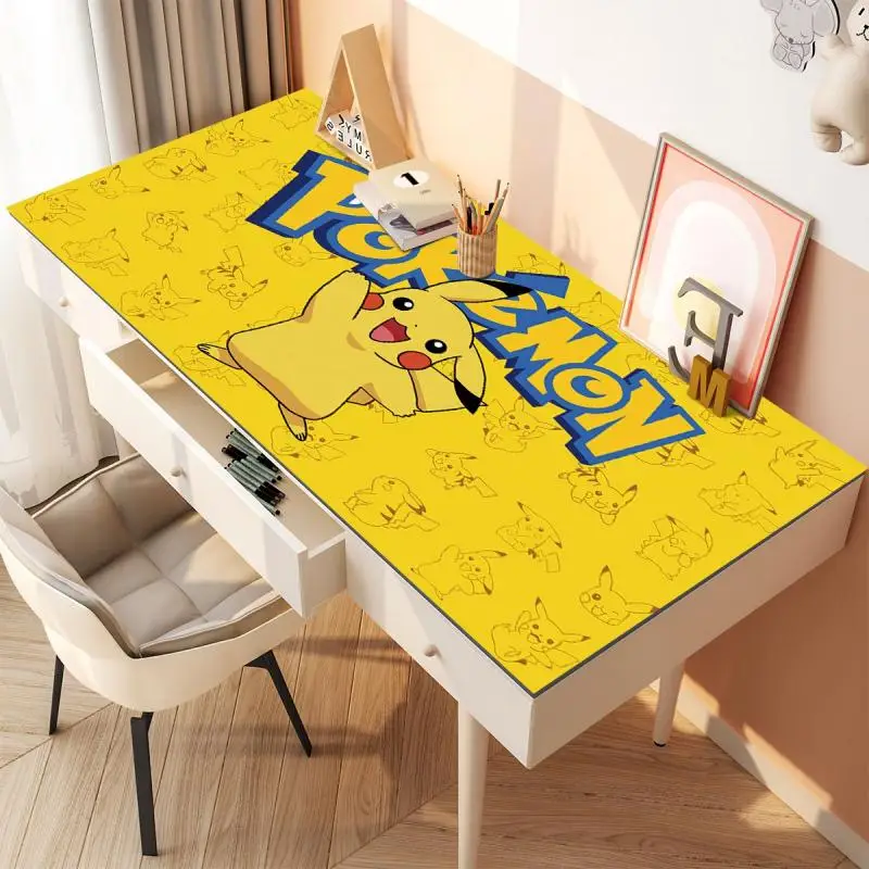 

Pokemon Pikachu Table Mat Cartoon Raichu Squirtle Mouse Pad Student Office Disposable Water Proof Resistant To Dirt Leather Gift