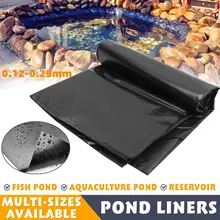  0.12-0.25mm Thickness HDPE Fish Pond Liner Garden Pond Landscaping Pool Reinforced Heavy Duty Waterproof Membrane Pond Liner 