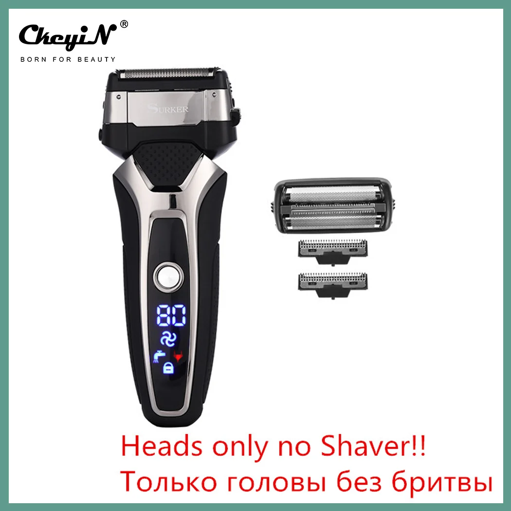 Replacement Electric Shaver Heads Surker Waterproof Electric Shaving