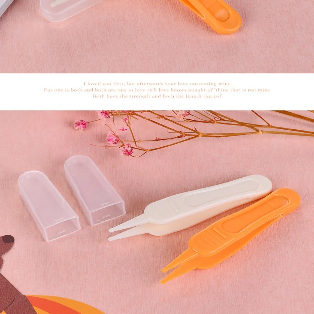 용 플라스틱 발굴 부거 클립, 라운드 헤드 발굴 부거 클립, 청소 포셉, 청소 도구, 6 가지 색상, 10 개