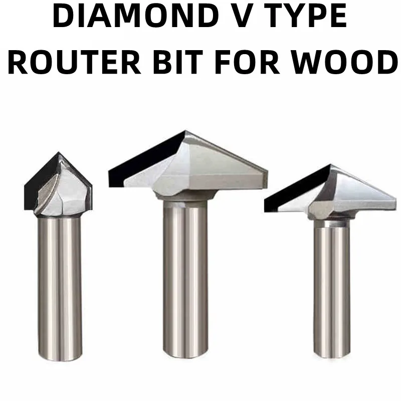 WoodworkingtoolsDiamondVtypeMDFRouterBits12ShankPCDCNCwoodmillingcutter.jpg