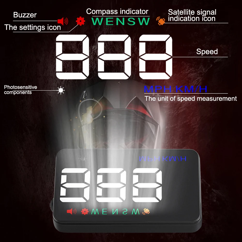 A5 HUD  , ڵ ÷, º ǻ, GPS ӵ,  溸 ,   