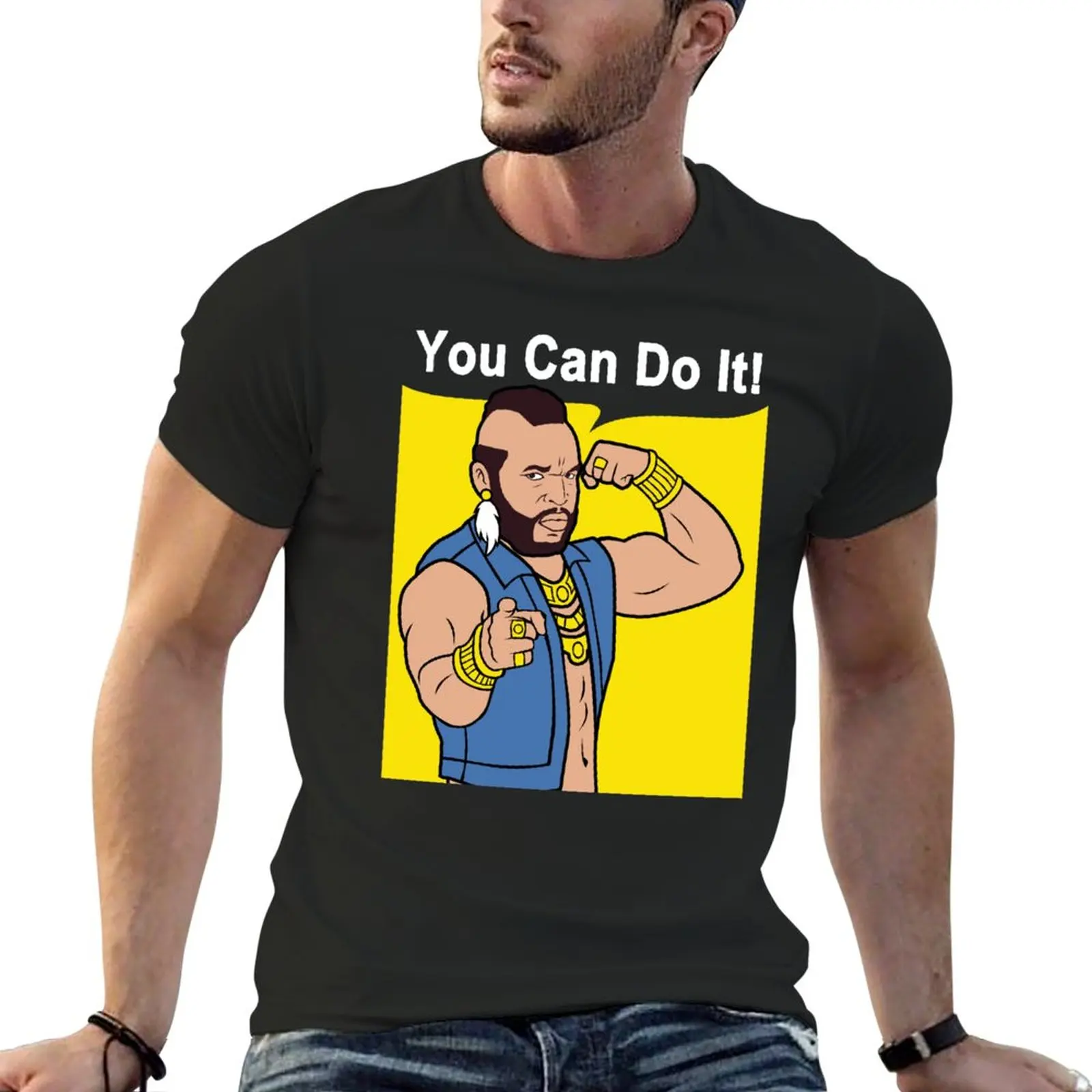 Mr T You Can Do It Gym T-Shirt Tees Summer Top Abbigliamento Estetico Abbigliamento Uomo Oversize