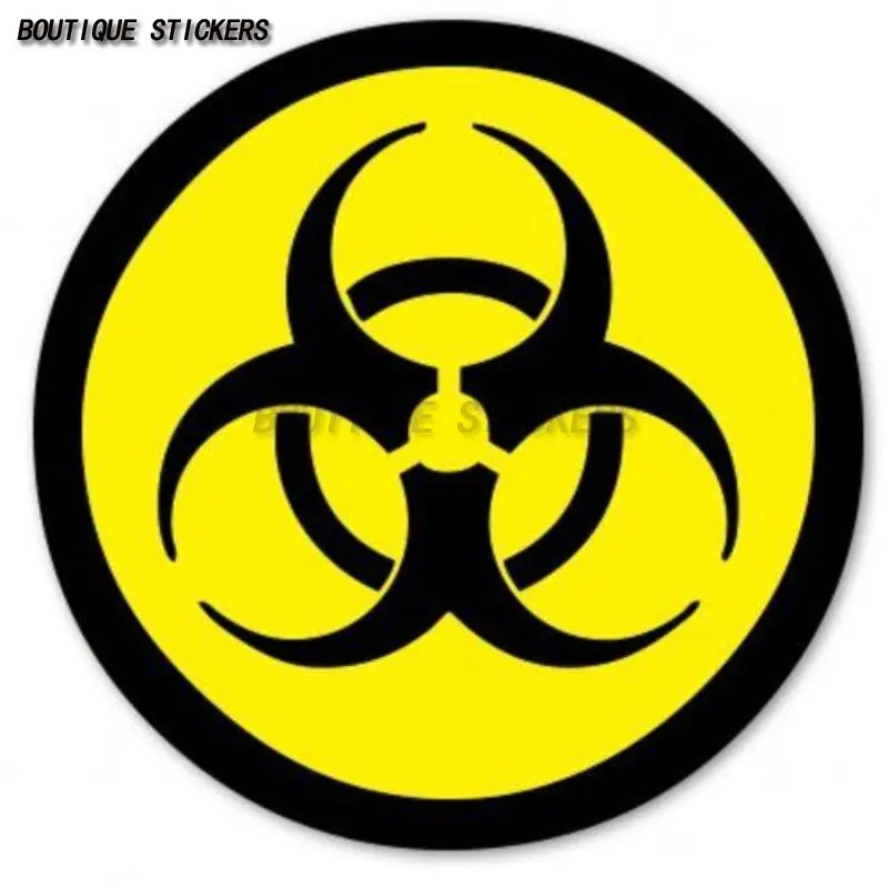 

Biohazard Radioactive Hazard Sign Car Decal Waterproof PVC Decal Car Dangerous Goods Transport Vehicle Wall Decal