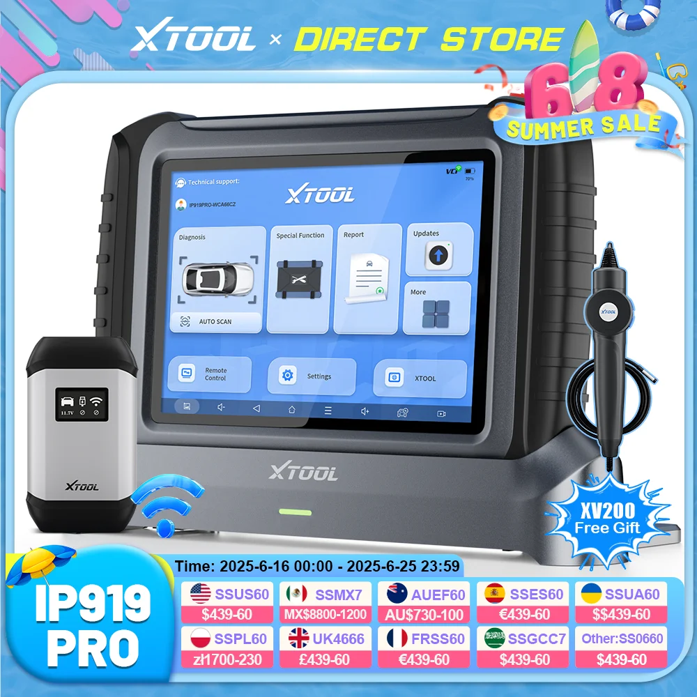XTOOL InPlus IP919PRO Bluetooth Automotive Scanner