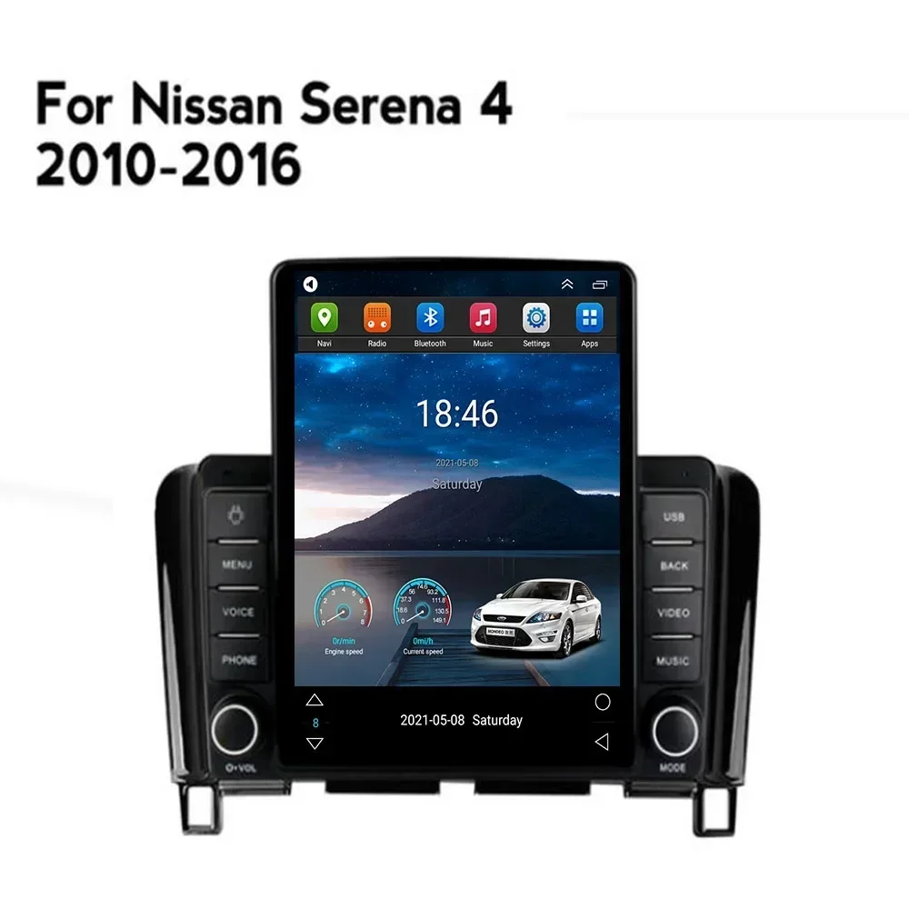 

Автомагнитола Tesla Style, 2 Din, Android 13, для Nissan сирена 4 2010-2016, мультимедийный видеоплеер, GPS, стерео, Carplay, RDS камера
