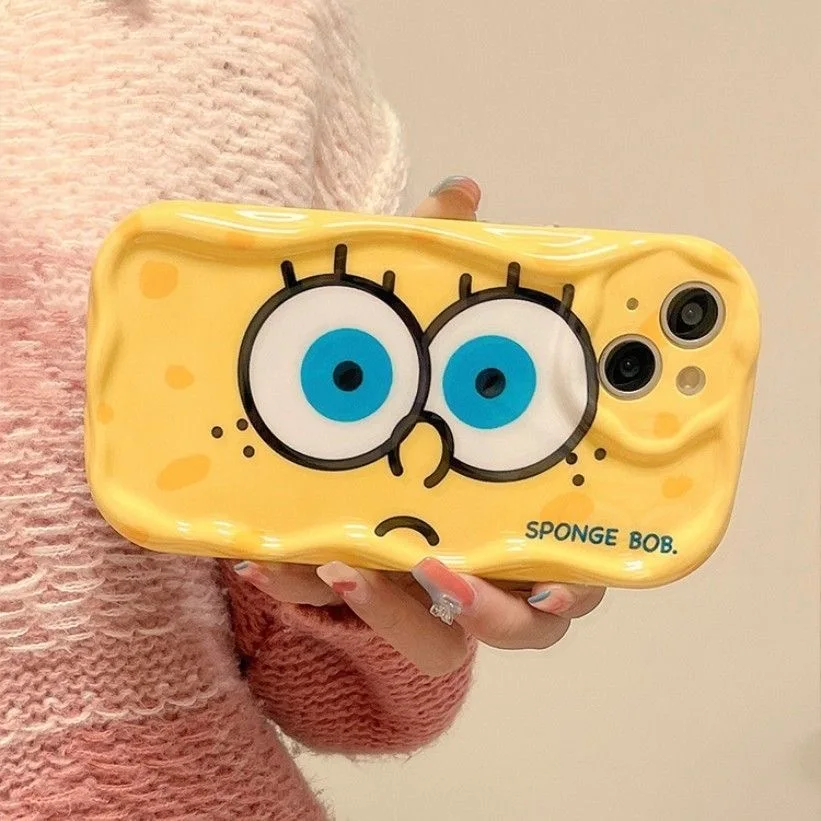 Kawaii Patrick Cartoon Wave TPU Soft Phone Case