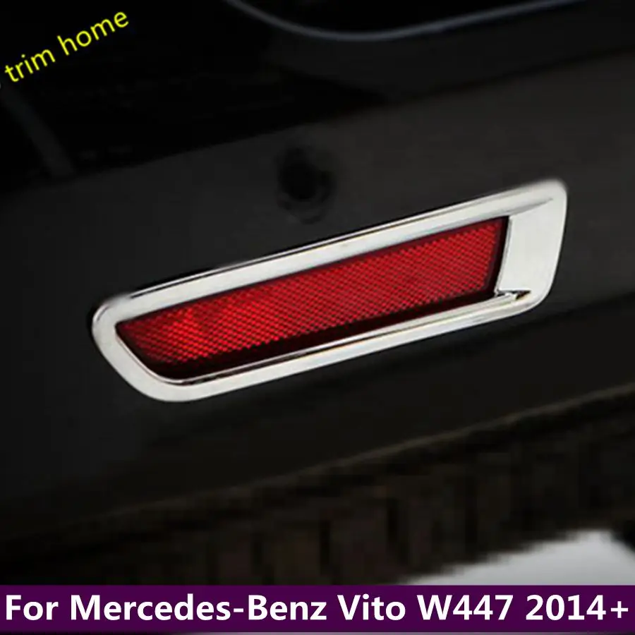 

Chrome Rear Tail Bumper Fog Lights Lamps Decoration Frame Trim Fit For Mercedes-Benz Vito W447 2014 - 2021 Exterior Accessories