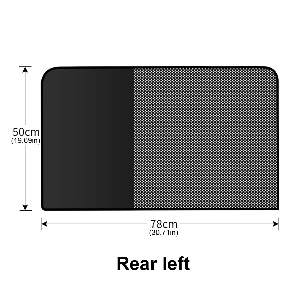 Magnetic Side Window Sun Shades Light Blocking Summer Protective Window Shade Universal for Car Camping Napping Sleeping