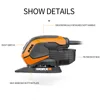 WX648 Woodworking Sandpaper Machine Household Multi-function Wood Board Flat Sanding Machine Portable Corner Polishing Mouse 4