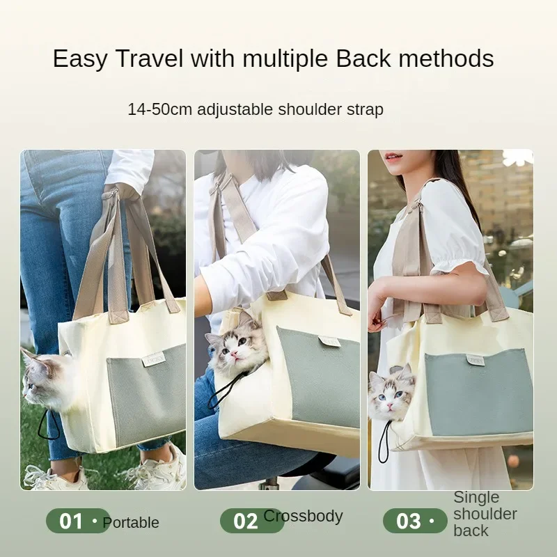Breathable Pet Backpack Carrier for Small Dogs Cats Single Shoulder Strap Bag Portable Dog Cat Carrier for Outdoor Adventures