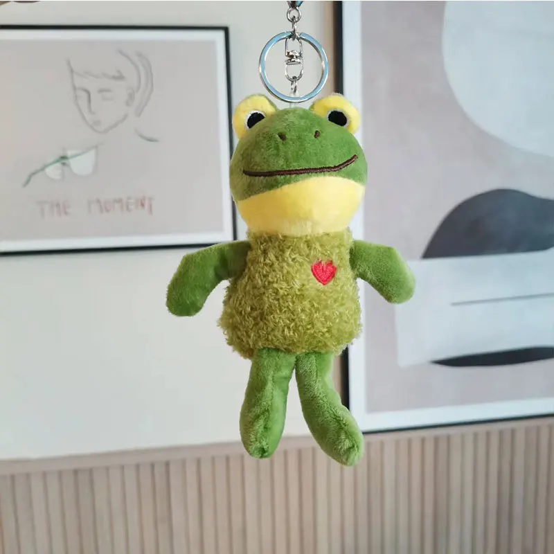 かわいいぬいぐるみカエルのキーホルダー,かわいい,大きな目 かわいいぬいぐるみカエルのキーホルダー,かわいい,大きな目