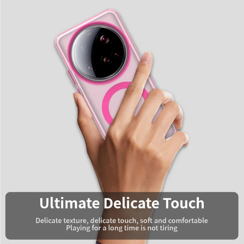 Matte Clear Magnetic Wireless Charging Shockproof Candy Color Case