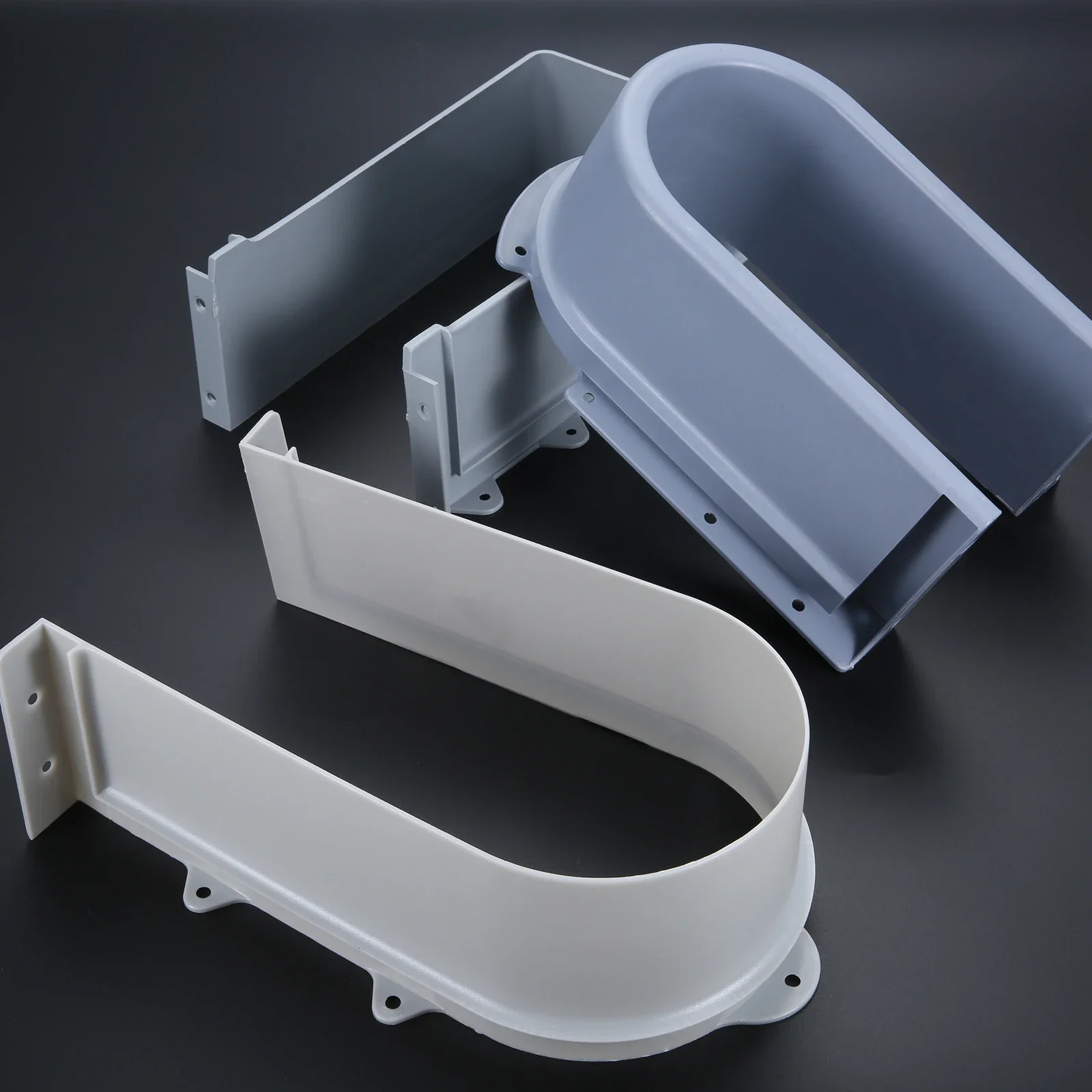 Bathroom Hardware Set Bathroom Hardware Accessories Plumbing Tool Plastic U Shape Sink Drawer Slot Cabinet Recessed Under Sink Drainage Grommet Waterproof Baffle Cutout Cover Bath Kitchen Parts