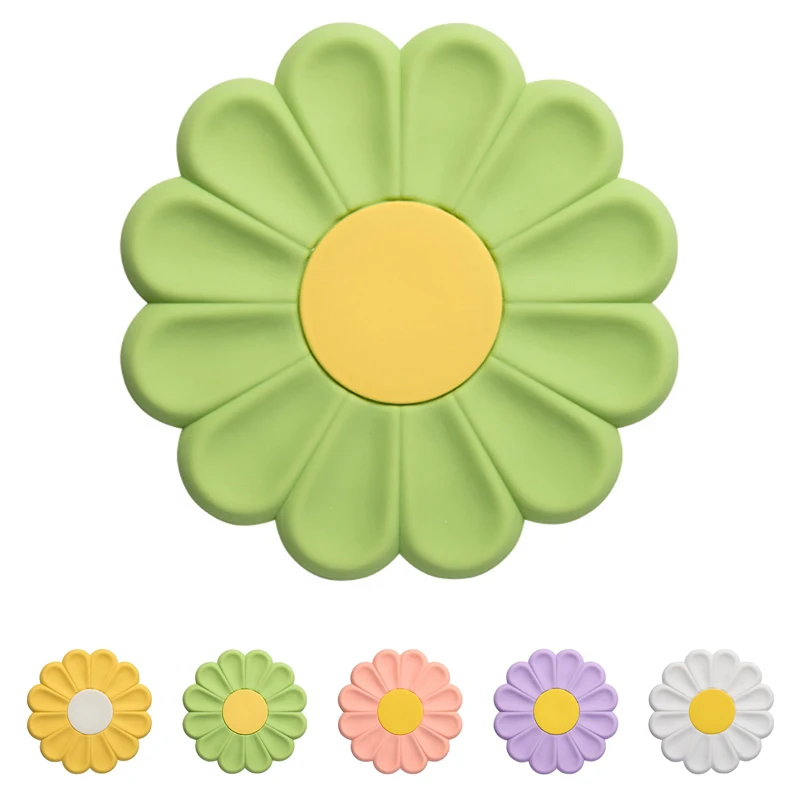 

1pc Daisy Silicone Mat Table Pad Insulation Pad For Table Mat Heat Resistant Scalding Pot Mat Flower Coasters Kitchen Placemat