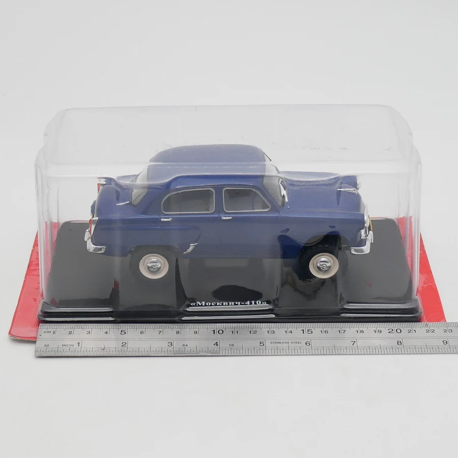 OPO 10 - Auto In Metall0 1/24 Compatibile Con Moskvitch 410 Del 1957 - Modello Da Collezione Ixo Per Hachette, Serie Auto Leggendarie Orientali, ELC47 - 5