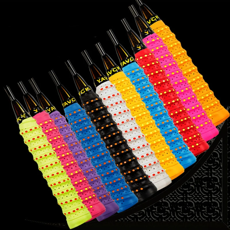 110cm PU Anti-slip Sweatband Badminton Grip Tennis Overgrip Sport Tape Windings Over For Fishing Rod Badminton Accessories