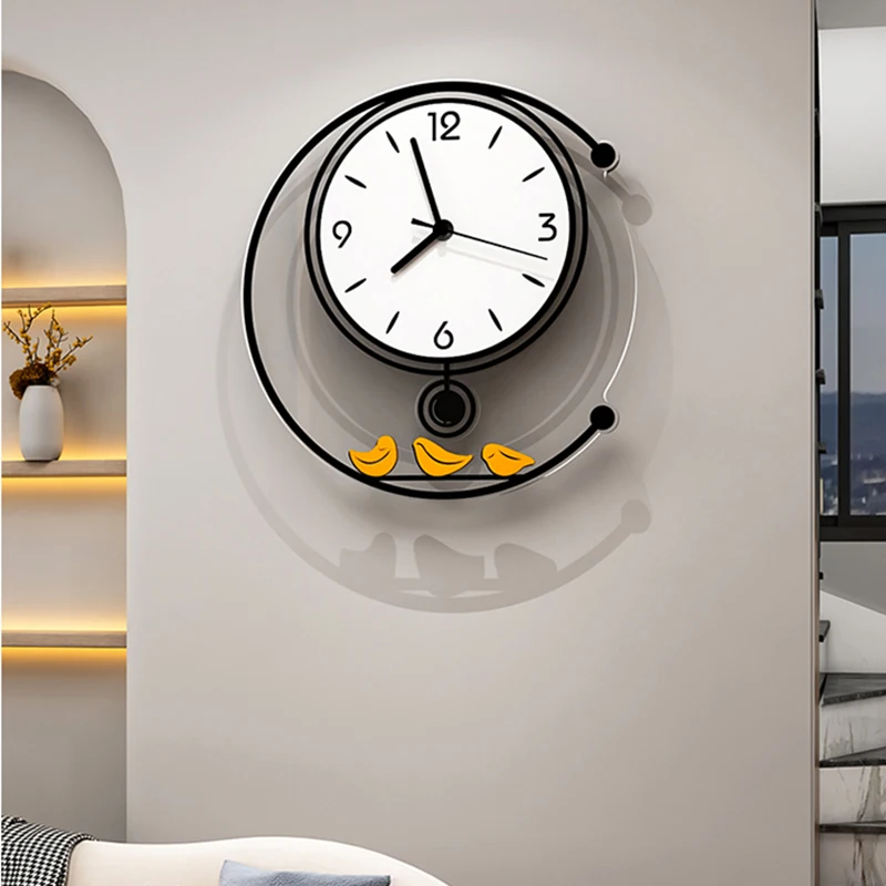 

Design Luxury Living Room Wall Clock Modern Simple Chic Acrylic Wall Watch Bedroom Silent Stylish Relojes Home Decoration Items
