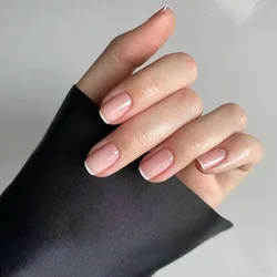Elegant French White Press - On Nails - 24 - Piece Set with Detachable Full Coverage (10)