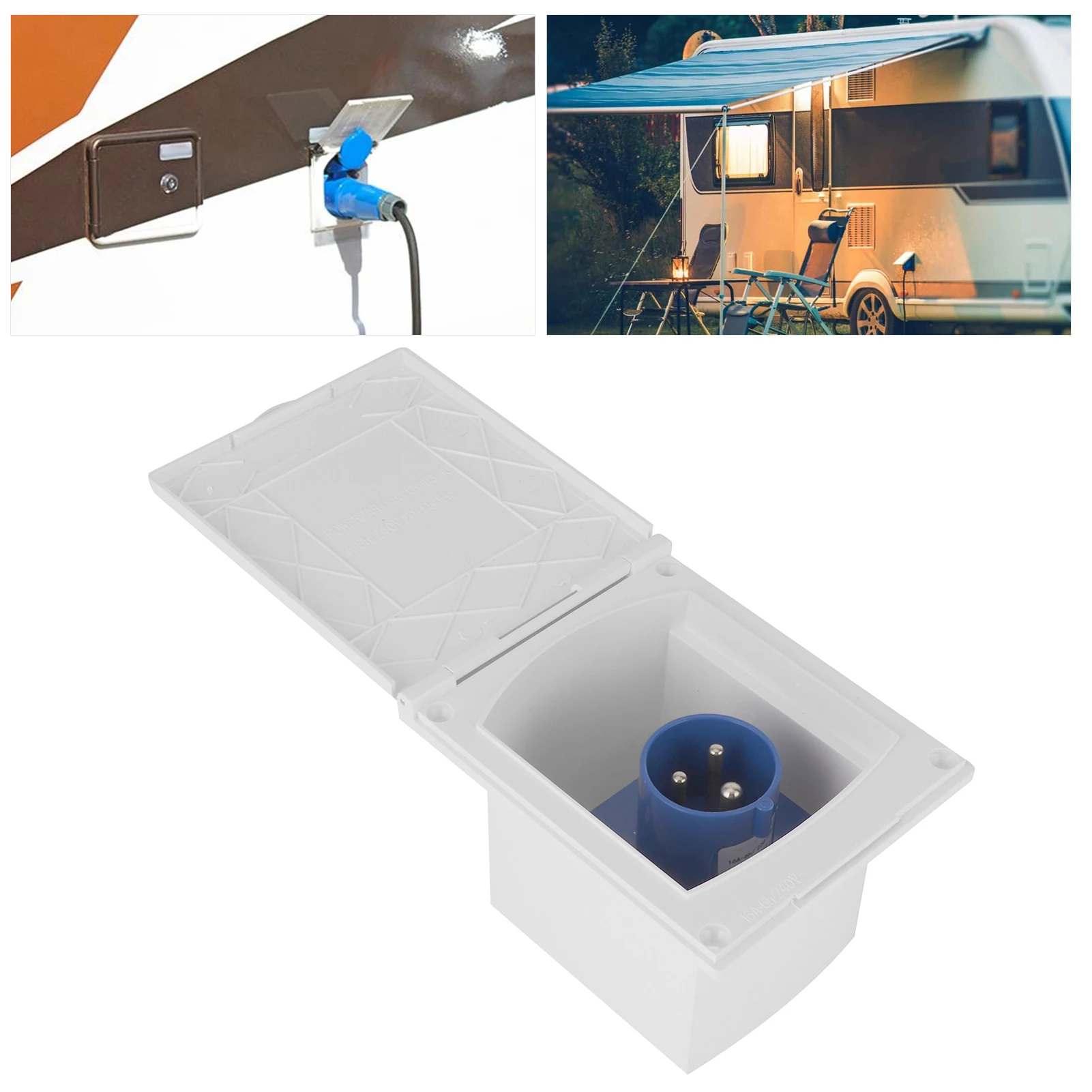 RV Ȩ ƮϷ ĳ   ܼƮ, ܺ 3  ÷   ÷, 16A, 220V-240V