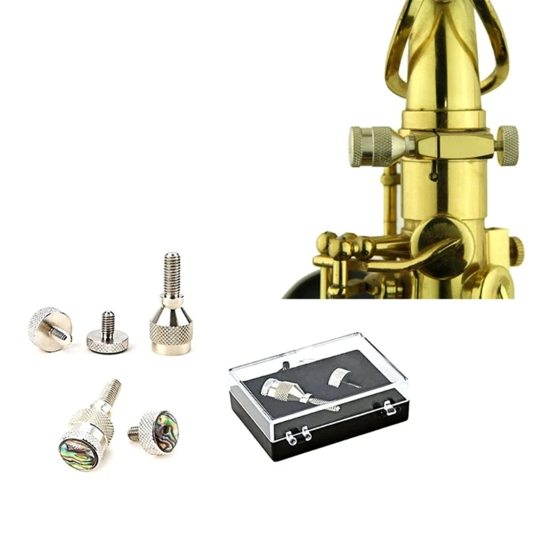 Saxophone Neck Receiver Tightening Attach Screw Replacement Part Sax Neck Tightening Screw Attachment for N0HA Sax Instrument