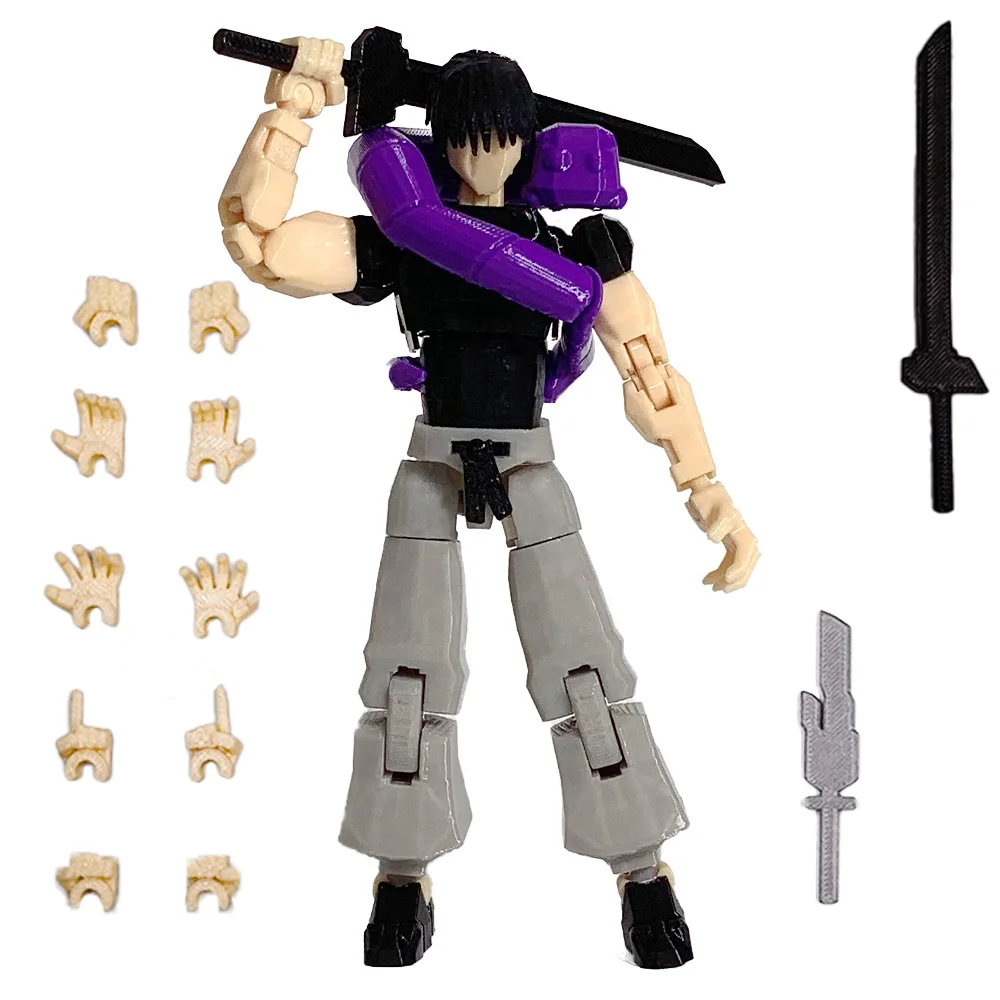 3D Printed Ryomen Sukuna Anime Shapeshifting Action Figure Ornaments