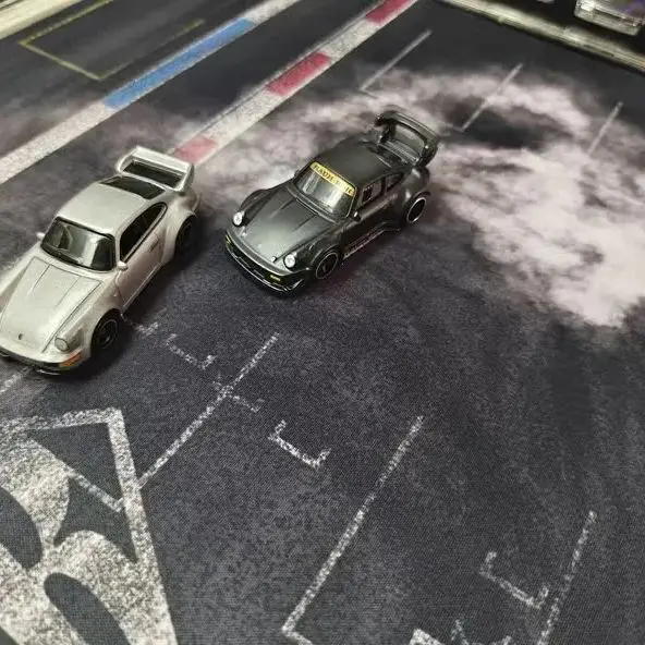 Japanese Style 1/64 Model Car Liberty Walk LB Diorama Parking Lot Table Pad Mat Scene 60x30cm 2