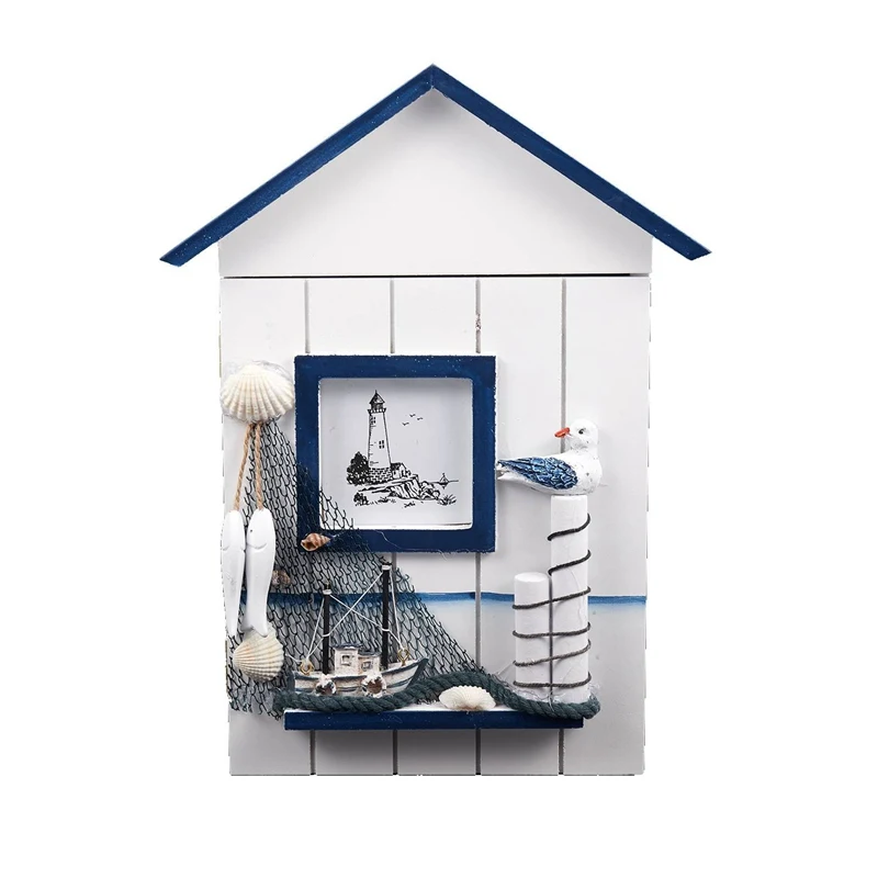 

Деревянный настенный держатель для ключей в средиземноморском стиле