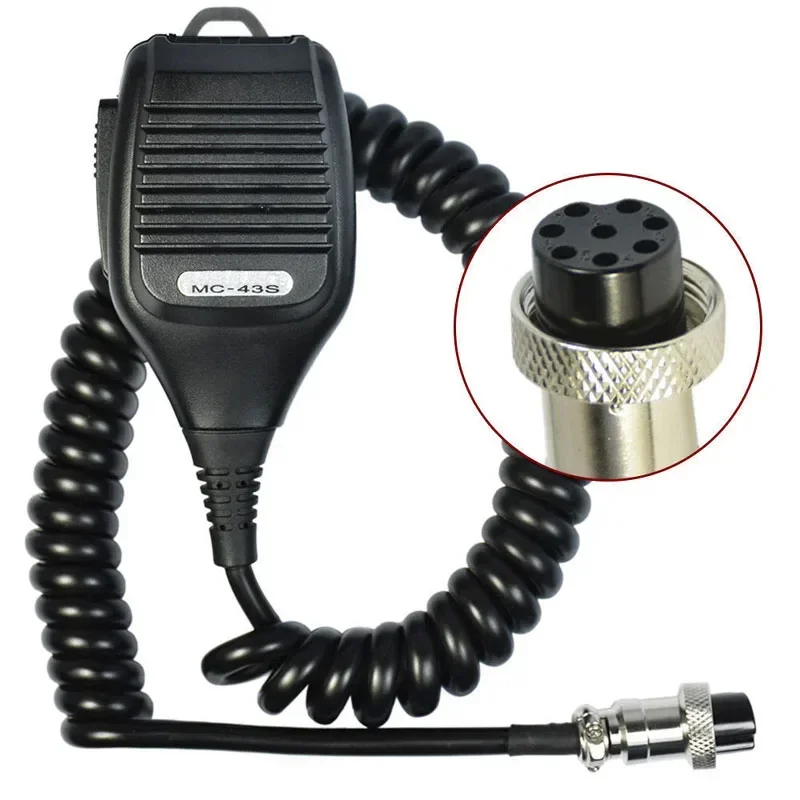 Ручной плечевой круглый 8-контактный MC43S Динамик PTT Mic для Kenwood искусственная фотография искусственная магнитола рация