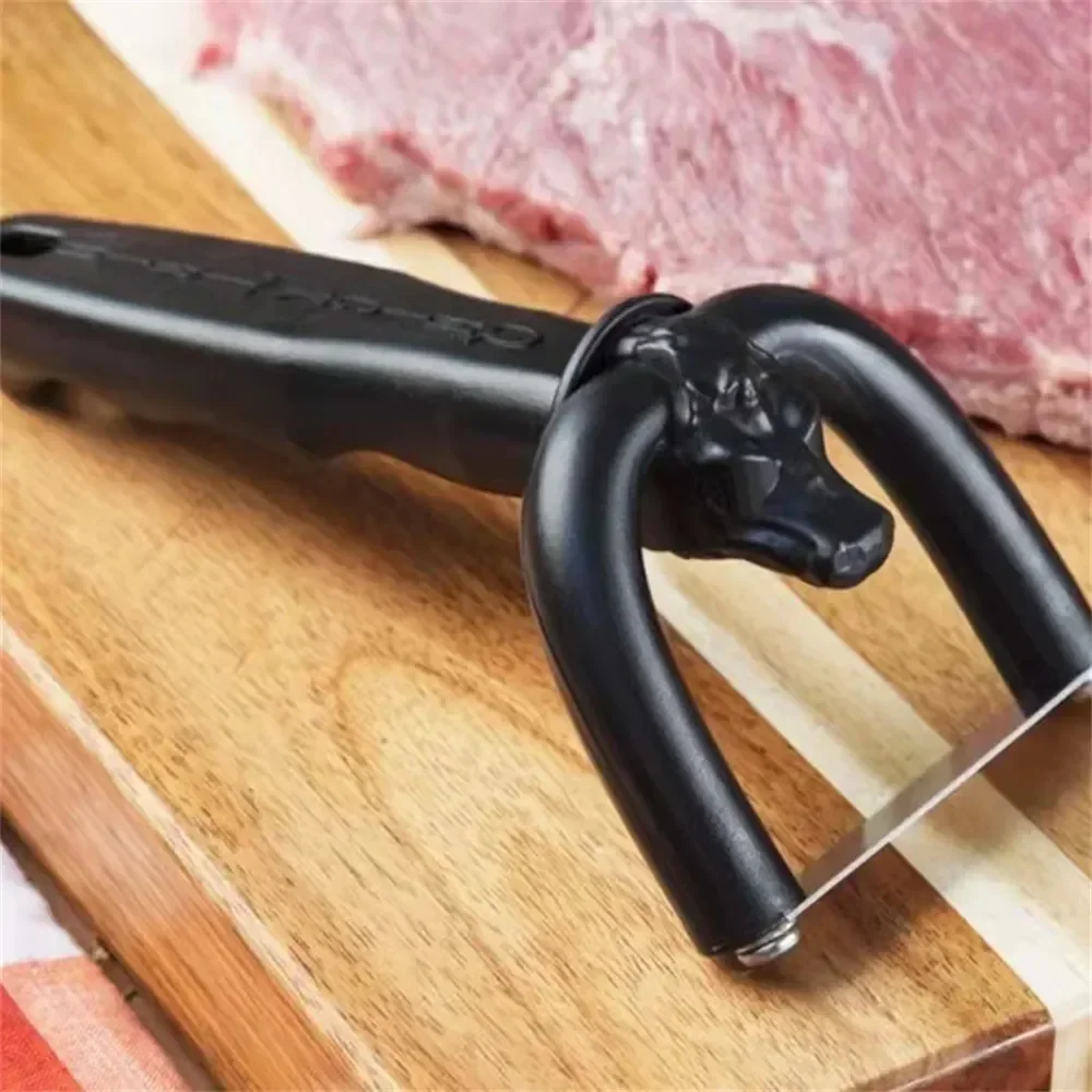 Handheld Meat Cutter Slicer Fat Trimmer Beef Pork Meat Cutter 1pc For Home Kitchen