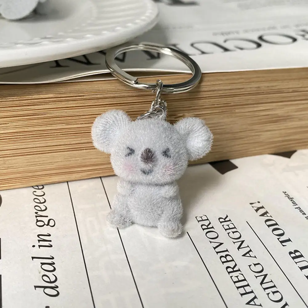 Charming Animal Keychain Collection: 3D Cartoon Resin Doll Pendant