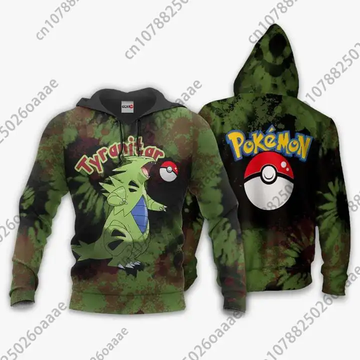 

2024 Pokemon Tyranitar 3d Print Hoodie Men Women Casual Sweatshirt Zipper Hoodie Fashion Streetwear Pullover Hoodie