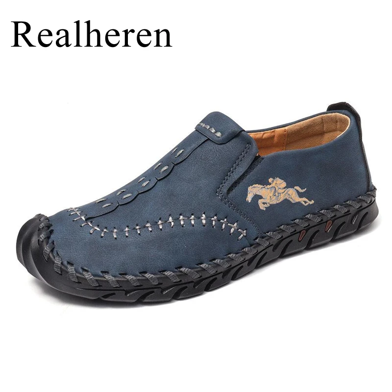 

Men's Moccasins Slip On Artificial Leather Casual Shoes Men Loafers Mocassin Homme Mocasines Hombre Designer Shoes Big Size 48