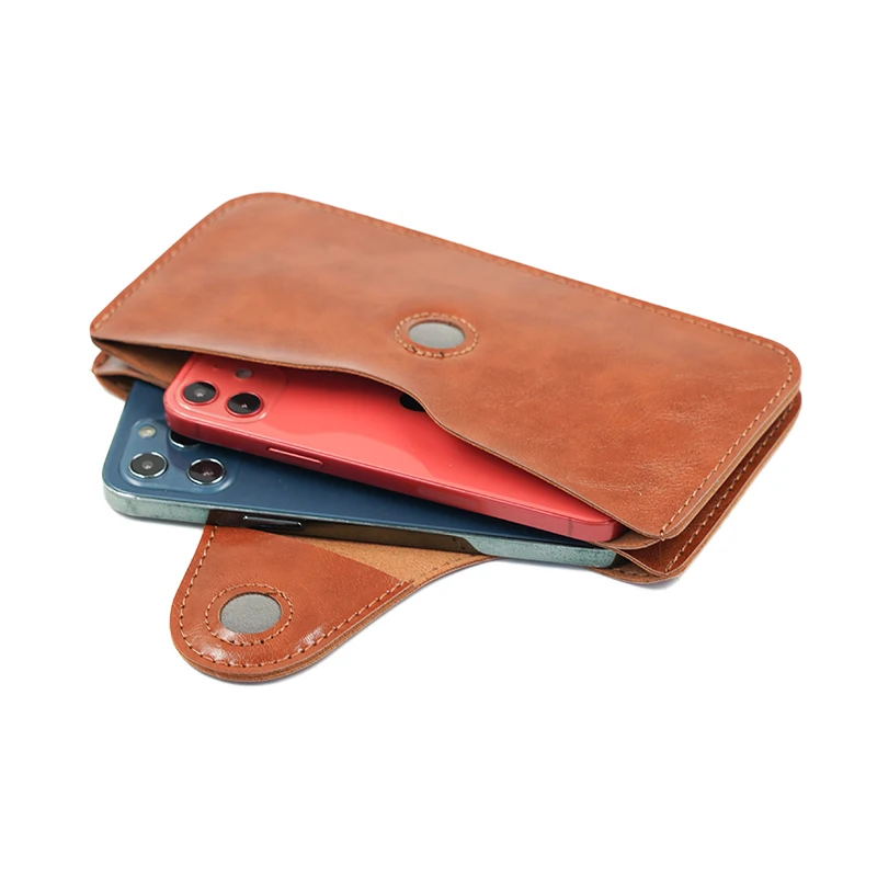 Sleek Double Layer PU Leather Clutch Bag